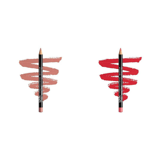 PROFESSIONAL MAKEUP Slim Lip Pencil 2-Pack - Nude Pink & Hot Red